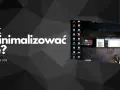 Jak zminimalizować grę? Na pulpicie widać ikony programów i okna aplikacji, w tym przeglądarki i edytora tekstu.