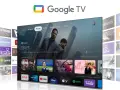 Google TV to platforma streamingowa z filmami i serialami. Na ekranie widać interfejs z tytułem "Tenet" i rekomendacjami.