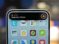 Nagrywanie ekranu iPhone w toku. Czerwona kropka i przycisk stop wskazują, że trwa rejestracja.