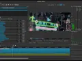 Shotcut, program do łączenia filmów, z widocznym edytorem audio i wizualizacją dźwięku.