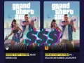 Kiedy premiera GTA 6? Dwie wersje gry, Xbox i PC, z wielkimi znakami dolara sugerującymi wysoką cenę.