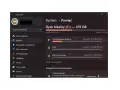 Ustawienia Windows 10: zarządzanie pamięcią dysku lokalnego C:, przegląd zajętego miejsca przez aplikacje i pliki tymczasowe.