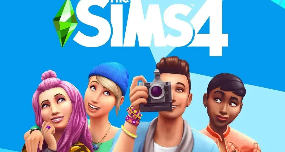 Cztery Simsy z The Sims 4, gotowe na przygodę. Może szukają najlepszych modów do The Sims 4, by ulepszyć swoją grę?