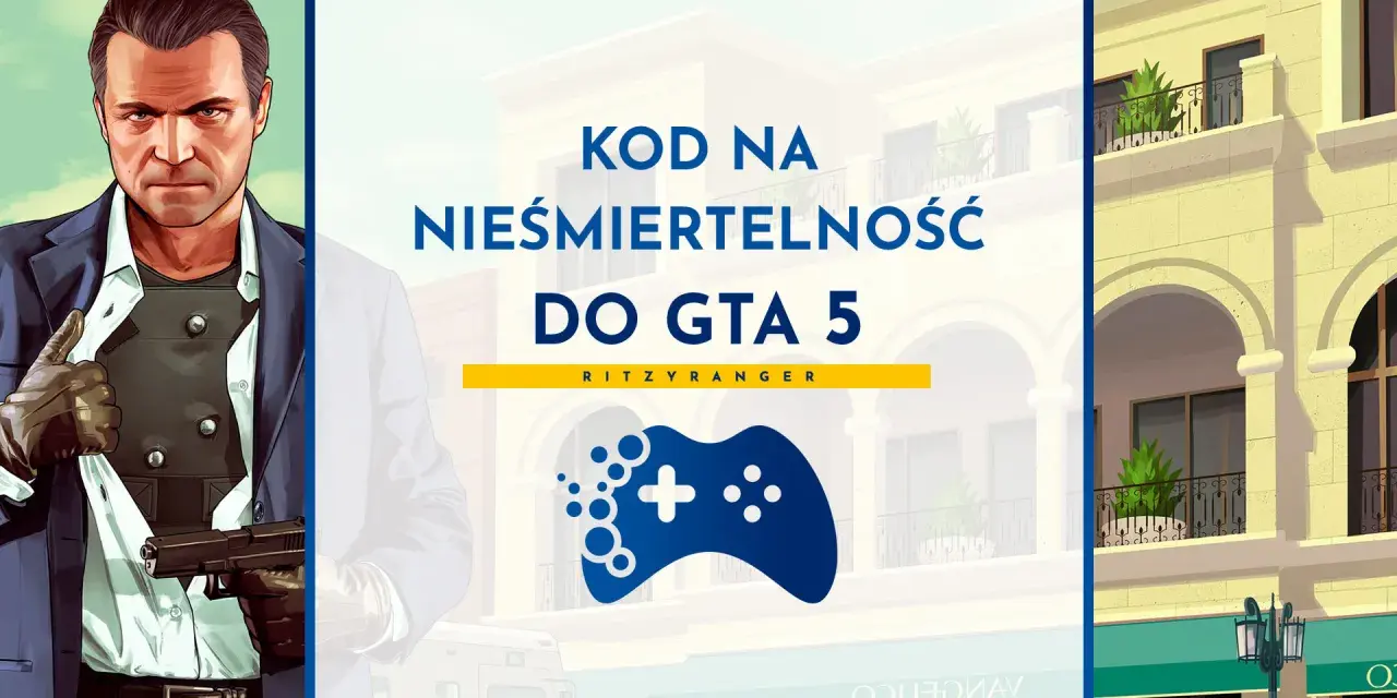 Nieśmiertelność w GTA 5 na PS5? Ten kod to klucz do niekończącej się zabawy! Postać z gry i kontroler.