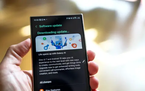 Aktualizacja oprogramowania na telefonie, pobieranie One UI 7 z Androidem 15.
