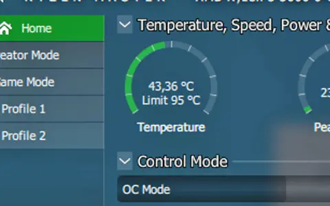 Jak sprawdzić temperaturę CPU? Aplikacja Ryzen Master pokazuje aktualną temperaturę procesora AMD Ryzen 5 3600, która wynosi 43,36°C.