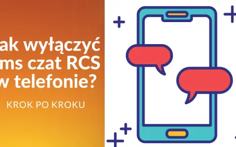 Jak wyłączyć sms czat RCS w telefonie? Instrukcja krok po kroku. Ikona telefonu z dymkami czatu.