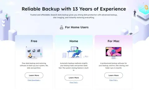 Oprogramowanie EaseUS Todo Backup Free do tworzenia kopii zapasowych systemu, plików i partycji.