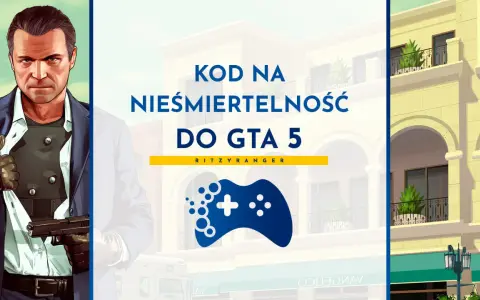 Nieśmiertelność w GTA 5 na PS5? Ten kod to klucz do niekończącej się zabawy! Postać z gry i kontroler.