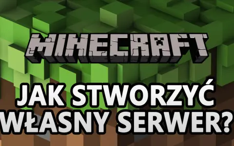 Minecraft: Jak stworzyć własny serwer? Grafika z blokami i logo gry.