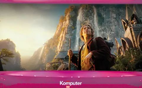 Bilbo Baggins w 3D HFR, co to za technologia? Widok na fantastyczne krajobrazy i elfickie budowle.