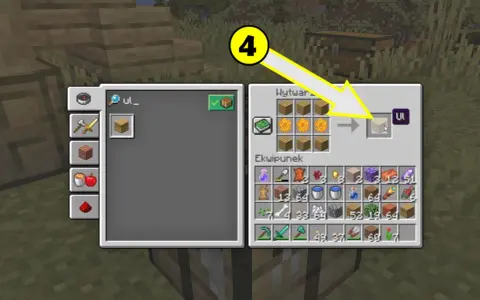 Jak zrobić ul w Minecraft: 6 desek i 3 plastry miodu tworzą ul.