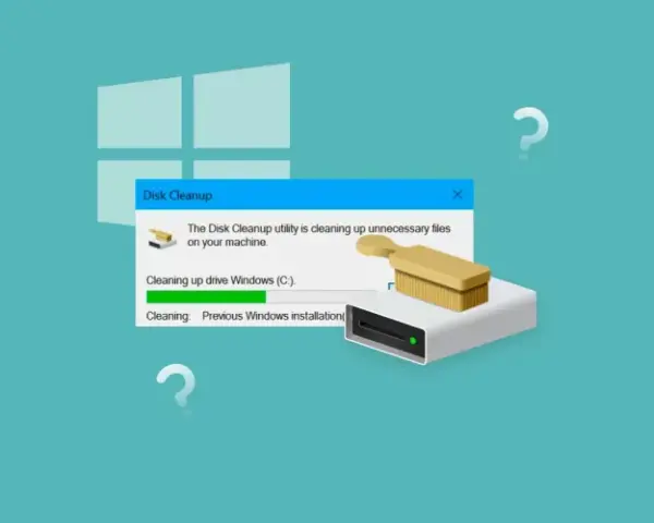 Narzędzie Oczyszczanie dysku Windows 11 usuwa niepotrzebne pliki, zwalniając miejsce na dysku C:.