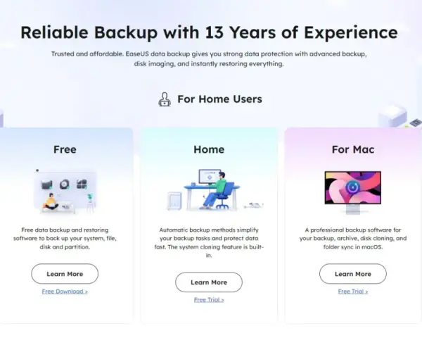 Oprogramowanie EaseUS Todo Backup Free do tworzenia kopii zapasowych systemu, plików i partycji.