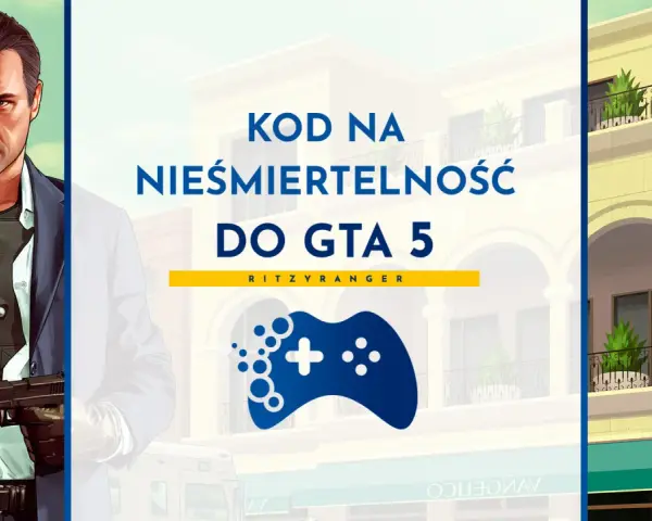 Nieśmiertelność w GTA 5 na PS5? Ten kod to klucz do niekończącej się zabawy! Postać z gry i kontroler.