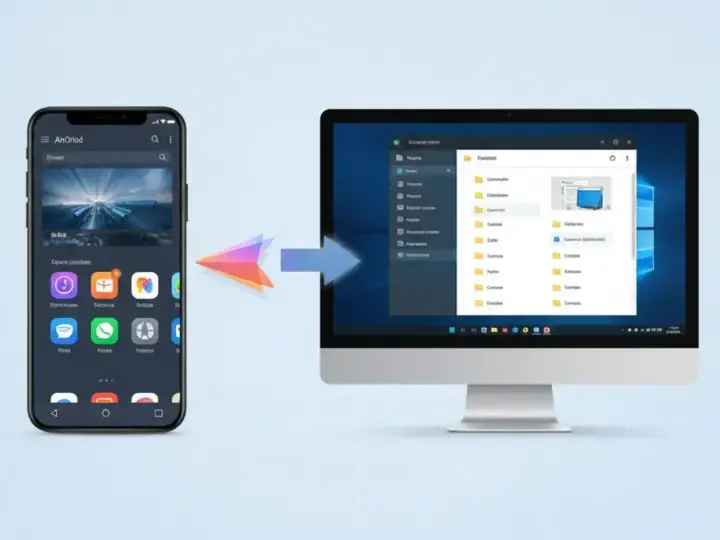 Przesyłanie plików z telefonu na komputer z Windows 10. Optymalizacja systemu, jak defragmentacja dysku Windows 10, przyspiesza pracę.