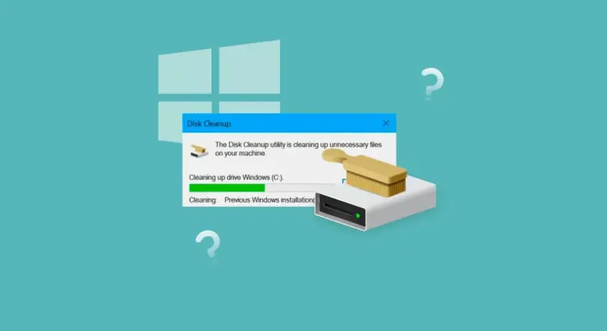 Narzędzie Oczyszczanie dysku Windows 11 usuwa niepotrzebne pliki, zwalniając miejsce na dysku C:.