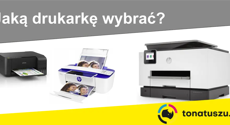 Porównanie drukarki laserowej i atramentowej. Którą wybrać? Zobacz trzy modele: Epson, HP.