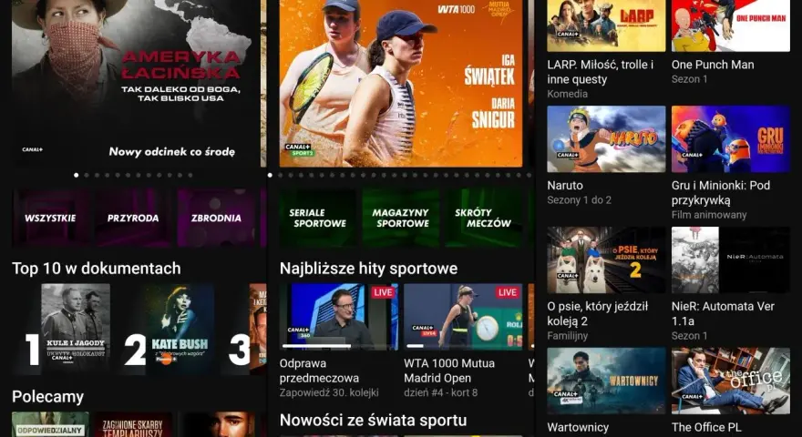 Oglądaj seriale i filmy bez logowania. Zobacz nowości sportowe i dokumenty.