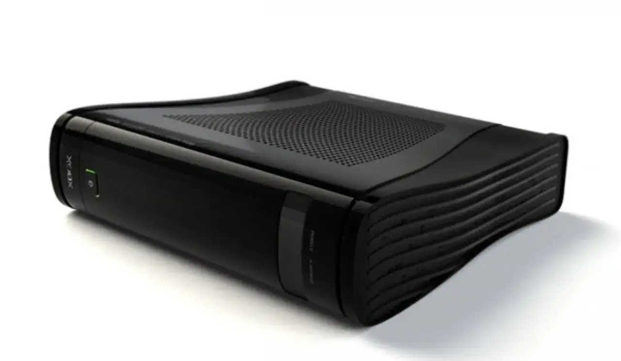Czarny Xbox 360, gotowy do gry, kiedy nowy Xbox pojawi się na rynku.