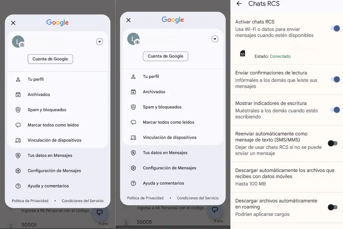 Ustawienia czatów RCS: jak wyłączyć tę funkcję, aby przestać wysyłać wiadomości SMS/MMS.
