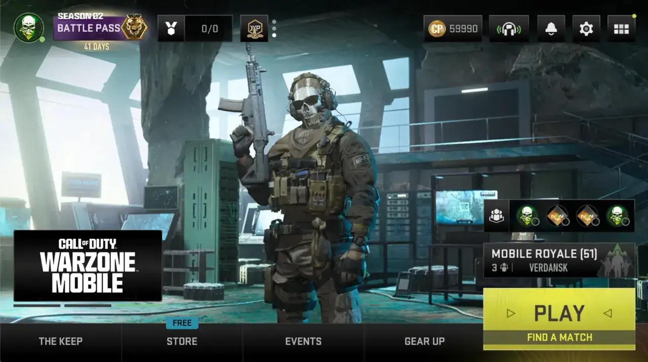 Postać w Call of Duty Warzone Mobile gotowa do akcji. Sezon 82 Battle Pass, 41 dni do końca. Czas na grę!